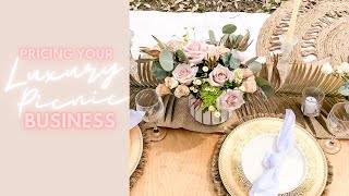 How to Price Your service Based Business | Luxury Picnic Business |Simply Michele