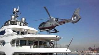 ATTESSA YACHT - HELICOPTER LANDING