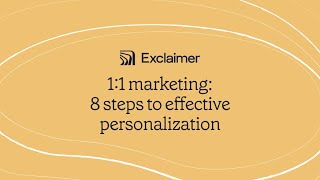 8 Steps to Effective Personalization: Marketing's Future Revealed!