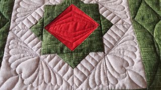 #tutorial 💚 centro de mesa  verde com #quilting livre