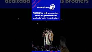 EXCLUSIVA:  Noivos e prestes a casar, fãs ganham música 'dedicada' por Jonas Brothers