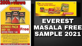 How To Get Free Sample India |Everest Masala Free Sample| New Free Sample India 2021|