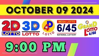 PCSO Lotto Result October 09, 2024