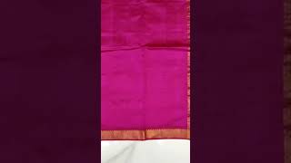 Cotton by pure pattu running / contrast pallu blouse