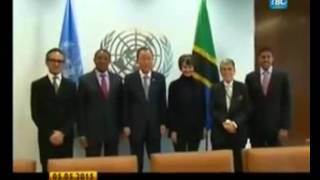 Ban Ki Moon Amfagilia Jakaya Kikwete