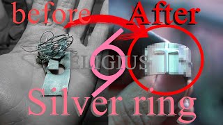 Making 925 silver Crosses ring (anillo de plata 925)