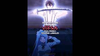 Ikki Kurogane vs Sylpha Langlis || Full Power #anime #whoisstrongest #shorts