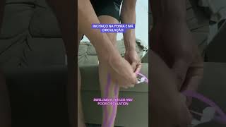 COMO COLOCAR KINESIO EM PERNA INCHADA E MÁ CIRCULAÇÃO #dicas #fisio #kinesiotape #circulação