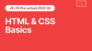 JS/FE Stage#0 2022Q2 HTML/CSS Basics