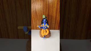 diy krishna idol🙏❤jay shree krishna#viral #subscribe #clayart #diy #krishna #krishnalove #shorts