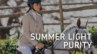 CAVALLIERA equestrian show jacket SUMMER BEIGE PURITY - Spring/Summer 2024