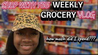 WEEKLY GROCERY SHOPPING VLOG: WE HAD LESS THAN AN HOUR TO SHOP 🫣| SHOPPING HAUL WITH Life As TeeElle