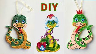 Змея символ 2025 своими руками, есть шаблон. DIY a snake.