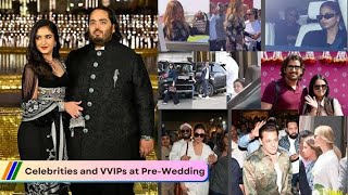 Anant Ambani  Radhika Merchant Wedding | Day 1 | Jamnagar Airport Bollywood stars