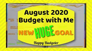 August Budget with Me | New $33,000 Goal! | No Stickers Pen & Paper Budget