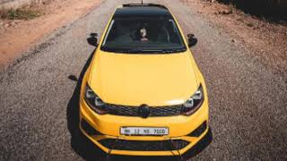 Polo modified | yellow colour | black alloys | custom headlight