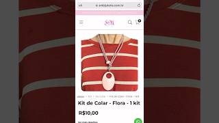 Reposição de kit de colar Flora #shorts #bijuterias #acessóriosfemininos