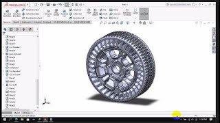 Design of Airless Tire in SolidWorks Part 4of5||SolidWorks 2016||@CADCAECFD