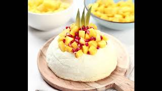 Recette - La pavlova aux fruits exotiques