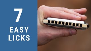 7 Easy Blues Harmonica Licks - C Harmonica Lesson + Free harp tab