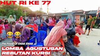 emak..emak Lomba duduk di kursi dan joged, HUT NKRI KE 77 - Kirana Cikarang 009/021