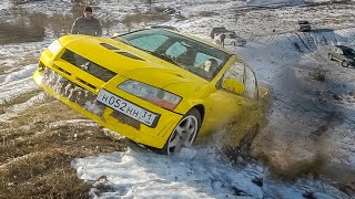 ПСИХИ на SUBARU и EVO против ВНЕДОРОЖНИКОВ в OFFROAD