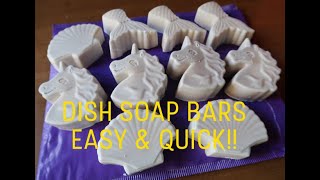 Making Dish Soap Bars - Very Easy and Quick