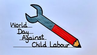 Child Labour Day drawing | Say No to Child Labour | Easy drawing Tutorial @syarthub