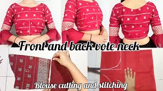 Vote Nack Blouse Cutting And Stitching ll new sleeve design ❤️