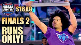 Only Runs! American Ninja Warrior S16 E09 Finals 2