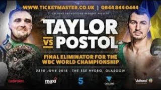 Josh Taylor vs Viktor Postol - Fight confirmed - WBC Final Eliminator