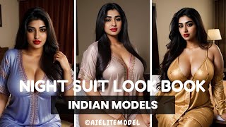 [4K] AI ART indian Lookbook Model Al Art video- #saree  #beauty #stunninglook #viral #nightsuit