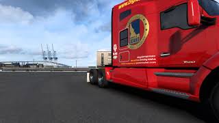 American Truck Simulator - Kenworth T680 Hi Rise Sleeper with The Big Idaho Potato skin - animation