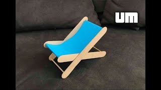 Amazing Beach Chair Using Popsicle Sticks