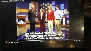 Jeopardy LONG Credit Roll (December 31, 2007)