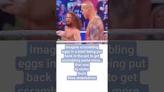 RANDY ORTON DESTORY AJ STYLES SMACKDOWN WWE #shorts