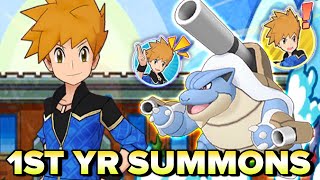 HE'S A MONSTER! 1st Year Anniversary SS Blue Summons! Pokemon Masters EX