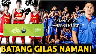 BATANG CHINA babawian ang BATANG GILAS ni COACH JOSH REYES!FIBA U16 ASIAN CHAMPIONSHIP