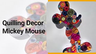 Quilling Mickey Mouse / 3D Quilled Card | #PaperCraft