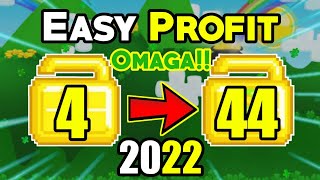 CARA PROFIT TERBAIK DARI MODAL 4 WL (BEST PROFIT) 2022!!🍌 | GROWTOPIA INDONESIA