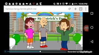 Classic Caillou gets grounded on St Patrick's Day