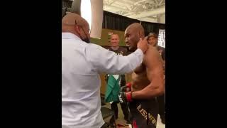 Daniel Cormier & Kamaru Usman Meet After TKO Win