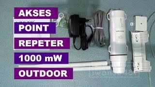 Unbox Akses Point & Repeater Outdoor High Power 1000 mW | Wavlink Extreme Long Range Extender