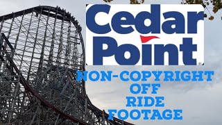 2023 Cedar Point Non-Copyright Off Ride Footage