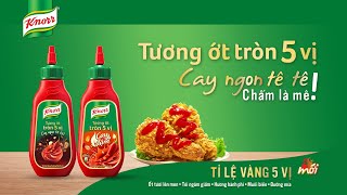 Tương Ớt Knorr Tròn 5 Vị Mới | Cay ngon tê tê - Chấm là mê! | S - 15s