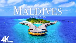 FLYING OVER MALDIVES 4K UHD - Relaxing Music Along With Beautiful Nature Videos - 4K UHD TV