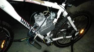 my bicycle engine first test