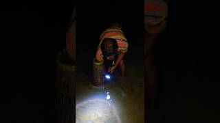 How do village people catch fish at night   #youtubeshorts #shorts #fish #fishing #catchingfish