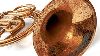 Corroded & Dented French Horn Restoration