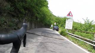 Bike ride on the climb to Trensasco from Genova San Gottardo (IT)